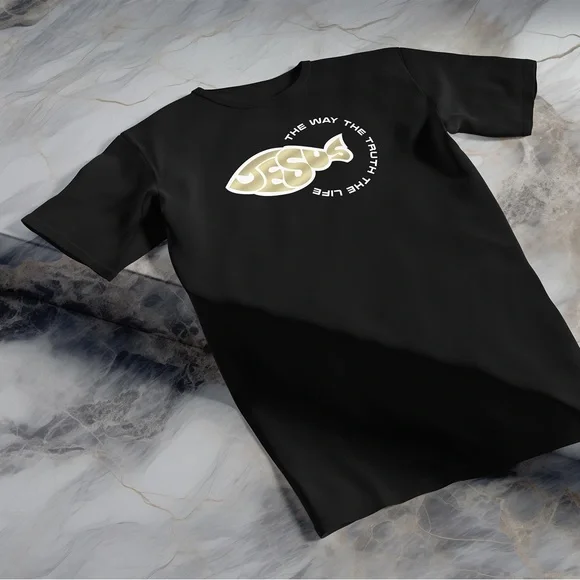 Men’s Shirt Jesus Christ Christian Faith Bible Verse T-Shirt - Picture 1 of 2